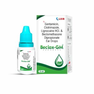 Beclox-GM Ear Drops - Gentamicin Clotrimazole, Lignocaine HCL. Beclomethasone Dipropionate