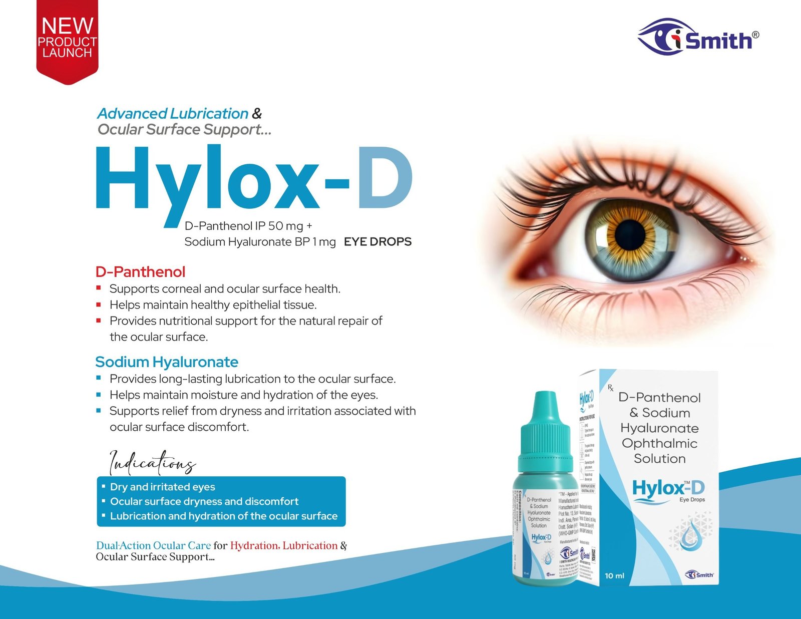 D-Panthenol IP 50 mg + Sodium Hyaluronate BP 1 mg